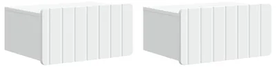 Produktbild von "2026 Moderne"Wandmontierter Nachttisch 2er-set elegantes Design - Nachtschrank - für Schlafzimmer - Weiß 49x34,5x24cm - Nachttische & -schränke Schlussverkauf638204