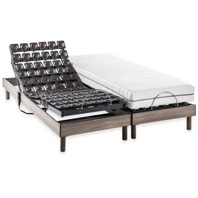 Produktbild von Deko Dream Matratze Set+Ergo 9 Dreamzone Elektrische Entspannung Box Spring - 2x80x200 cm - Matratzen Süße