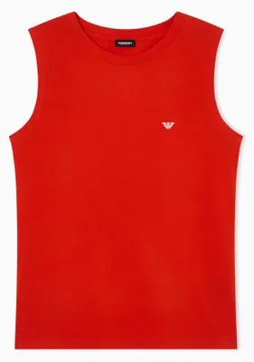 Obrázek produktu pro EMPORIO ARMANI, dámská bavlněná tílka, červená barva, velikost M