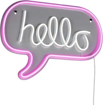 Image de Applique LED, acrylique, transparent, bulle, L 43 cm
