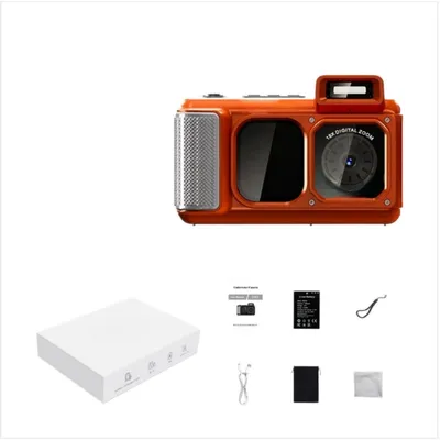 Image de INF Caméra étanche 15m double écran 48MP plastique 12.3cm x4.4cm x8cm Orange