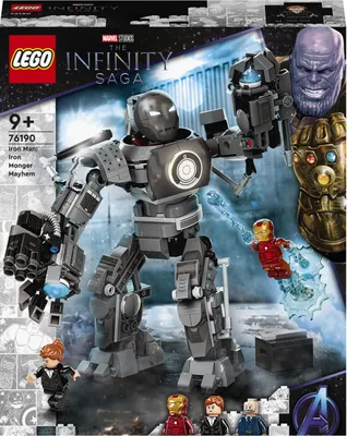 Zdjęcie produktu dla LEGO Marvel Super Heroes Iron Man: zadyma z Iron Mongerem, Zestaw do budowania, 9 lat(a), Plastik, 479 szt., 530 g