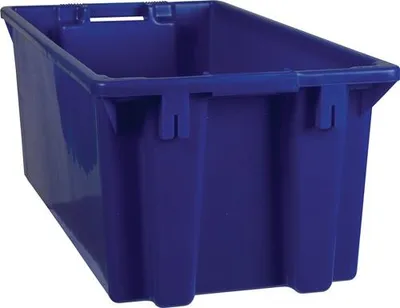 Image de Bac gerbable et emboîtable PP bleu L800xl400xH300mm - K400/80 28480011