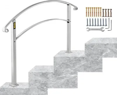Productafbeelding van Famanu balustrade van smeedijzer, leuning - voor 2-3 treden, 47,5 cm