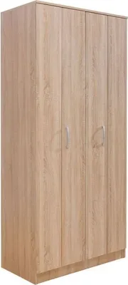 Produktbild von Drehtürenschrank / Kleiderschrank Muros 02, Farbe: Eiche Braun - 222 x 100 x 52 cm (H x B x T)