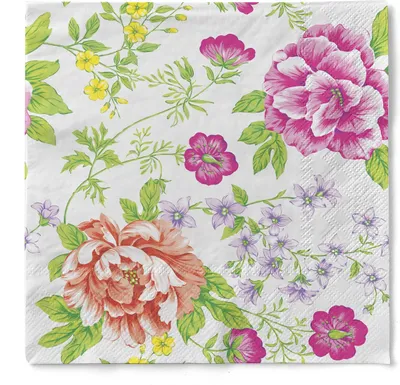 Produktbild von Sovie HOME Serviette Enna aus Tissue 33 x 33 cm, 3-lagig, 20 Stück - Floral Blumen