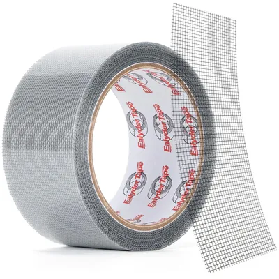 Produktbild von Fliegennetz Reparaturband, selbstklebend, 50 mm x 4,5 m, Fiberglas, für Fenster