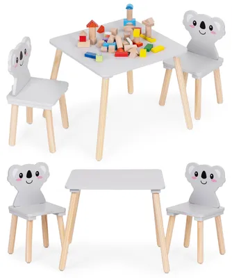 Obrázok produktu pre Dětský nábytek ECOTOYS – stůl a 2 židle s motivem koaly