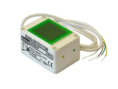 Produktbild von Kemo M152 Regensensor 12 V/DC Relais-Aktivierung bei Berührung mit Wasser. Mit LED-Anzeige. Für Dachfenster, Sonnenmarkisen, Regenmelder. Wasserdicht vergossene Elektronik