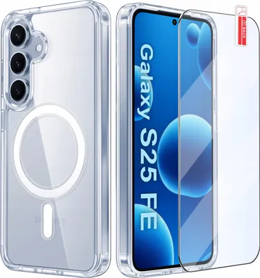 Immagine prodotto di Custodia magnetica trasparente per Samsung S25 FE | per MAGSAFE CASE | + Vetro
