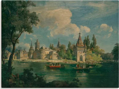 Produktbild von ARTland Leinwandbild Schloss Laxenburg Größe: 45x60 cm