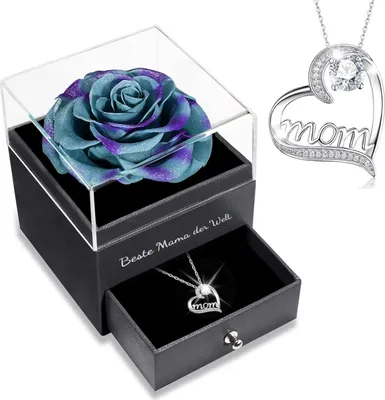 Obrázok produktu pre Náhrdelník Sunia Eternal Rose with Mum, striebro 925, darček ku Dňu matiek