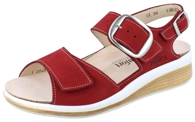 Produktbild von FINN COMFORT FINNCO Surinam Damen Sandale Nubukleder rot - Größe: 37