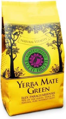 Zdjęcie produktu dla Herbata Yerba Mate Mate Green Tutti Frutti 1kg ● Wieloowocowa brazylijska herbata mate ● Czarny bez ● Herbata mate z liści mate ● Suszona powietrzem