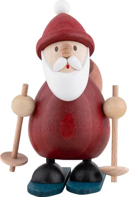 Produktbild von Weihnachtsmann auf Ski (9,6cm) von Ullrich Kunsthandwerk