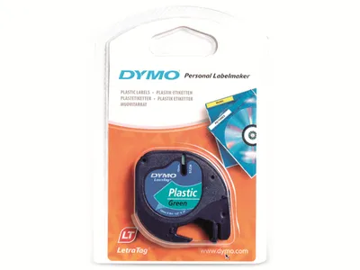 Image de DYMO LetraTag étiquettes ruban 12 mm x 4 m plastique hyper vert