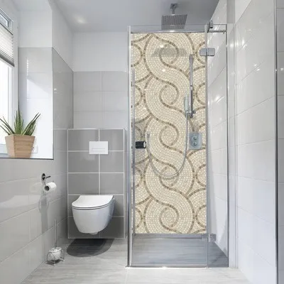Produktbild von Duschrückwand-Folie mySpotti Fresh Marble Stone Mosaik 100 x 210