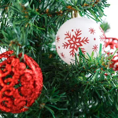 Productafbeelding van Kerstboomornamentenset - Kerstballen - 6 cm - 12 stuks per set