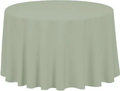 Produktbild von MEBLE ODNOWA, Runder Tischdecken-Bezug, Matt Tischdecke, Olivgrün, 320 cm, Bankett und Hochzeitstischdecke, Tischschutz, Elegant, Formstabil, Elastisch, Strapazierfähig, Maschinenwaschbar