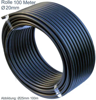 Produktbild von PE HD Rohr Wasserleitung Kunststoffrohr Bewässerung Wasserrohr PE-Rohre 20 mm