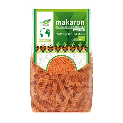 Zdjęcie produktu dla MAKARON PROTEINOWY (Z SOCZEWICY CZERWONEJ) ŚWIDERKI250 g -PLANET