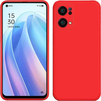 Produktbild von OPPO Reno7 Pro 5G Hülle, Flüssig Silikon Weich Gummi Schutzhülle für OPPO Reno7 Pro 5G Rot