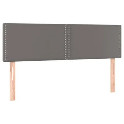 Produktbild von vidaXL Kopfteile Grau 144x5x78/88 cm Kunstleder
