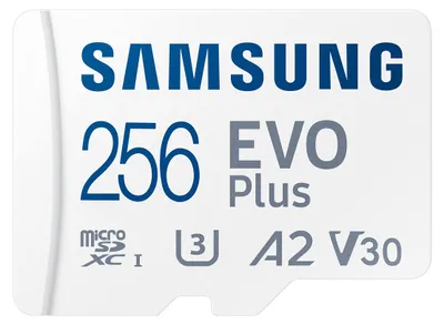 Produktbild von Samsung EVO Plus w/SD Adapter 256GB Micro SDXC, bis zu 130MB/s, MB-MC256KA/AM