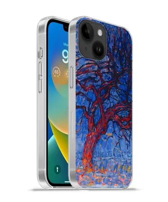 Produktbild von MuchoWow® Handyhülle Schutzhülle Hülle für Apple iPhone 14 - Softcase Roter Baum - Piet Mondrian Silikon Softcase Handy Hülle - Mobiltelefonhülle