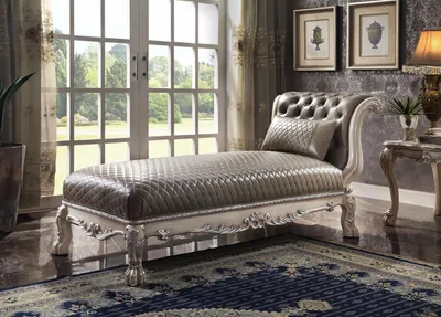 Produktbild von Liege Klassische Leder Luxus Liegen Liegesessel Chesterfield Chaiselongue Möbel