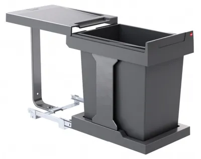 Immagine prodotto di Pattumiera cucina Hailo, installazione da armadio da 40 cm, estensione automatica