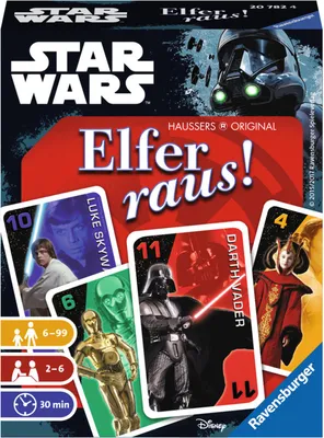 Produktbild von Star Wars - Elfer raus! Kartenspiel Spiel Krieg der Sterne Darth Vader ab 6 Jahren