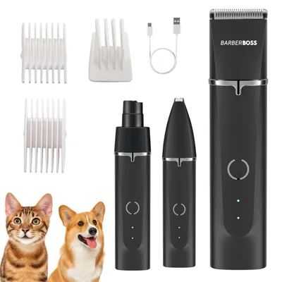 Produktbild von BarberBoss Kabelloses Haustierpflegeset für Hunde & Katzen, Hundeknipser mit Nag