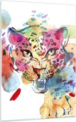Produktbild von Bilder auf glas - Einteilig - Farbe Konzept Katze - 50x70cm - Glasbilder - Wandbilder - Bilder - zum Aufhängen bereit - Wanddekoration aus Glas - Glas Bilder - Wandbild auf Glas - GPA50x70-3068
