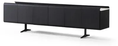 Immagine prodotto di Mobile TV basso in legno nero Design moderno ed elegante, robusto
