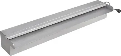 Produktbild von vidaXL Bazénová fontána s vodopádem a LED diodami Obdélníková nerezová ocel 60 cm