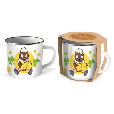 Produktbild von Trötsch Unser Sandmännchen Emaille Becher Tasse Pittiplatsch