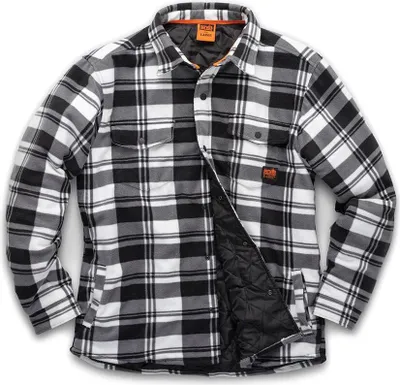Produktbild von Wattiertes Karohemd „Worker“, schwarz/weiß Größe XXL