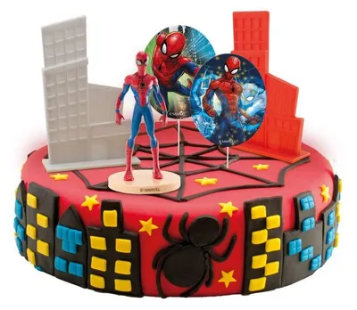Obrázok produktu pre Súprava na zdobenie tort Spiderman XL