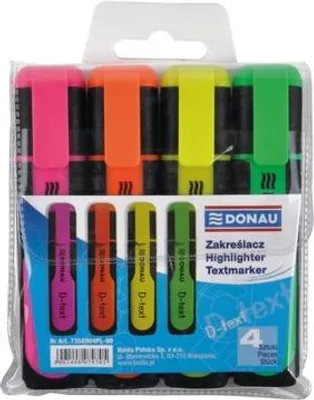 Zdjęcie produktu dla Zakreślacz fluorescencyjny DONAU D-Text 1-5mm niebieski