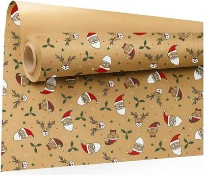 Obrázok produktu pre Dekoračný kraftový papier MIKOŁAJ 0,69 x 50 m