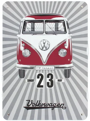 Produktbild von BRISA VW Collection - T1 Bulli Bus Einstellbarer Endloskalender