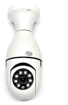 Imagen del producto de Cámara inteligente para bombilla, con conexión Wi-Fi, resolución HD, vigilancia de 360° y visión nocturna