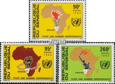 Produktbild von Briefmarken Senegal 1983 Mi 798-800 (kompl.Ausg.) postfrisch Namibiatag