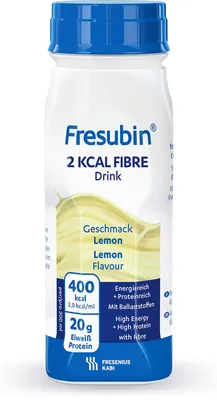 Produktbild von Fresubin 2 kcal Fibre Drink Lemon Trinkflasche 4X200 ml