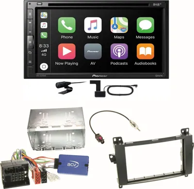 Produktbild von Pioneer AVH-Z5200DAB Android Auto Einbauset für Mercedes A W169 B Klasse W245