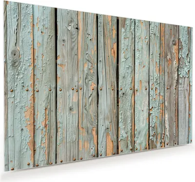 Produktbild von Glasbild 120x80cm in XXL für Wohnzimmer, Schlafzimmer Motiv Verwitterte Holzbretter