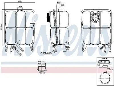 Immagine prodotto di Serbatoio di espansione, refrigerante NISSENS 996123
