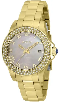 Obrázok produktu pre Invicta Angel 36073 Dámske Hodinky - Quartz Hnutie - Nerezová Oceľ s Perlovým Ciferníkom - 34 mm