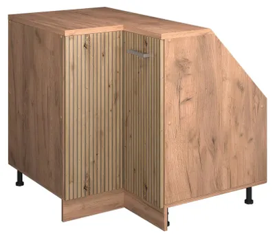 Obrázek produktu pro Šikmá skříň Rohová skříňka Vicco Rion Řemeslný dub 75.6 x 81.6 cm s 1 dveřmi, korpus skříně hloubka 60 cm, Model 60436